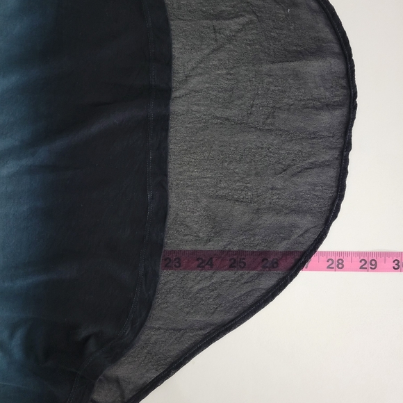 Young Fabulous & Broke Ombre Tie Dye Stripe Wrap Back Sheer Detail High Low Top - Picture 9 of 9